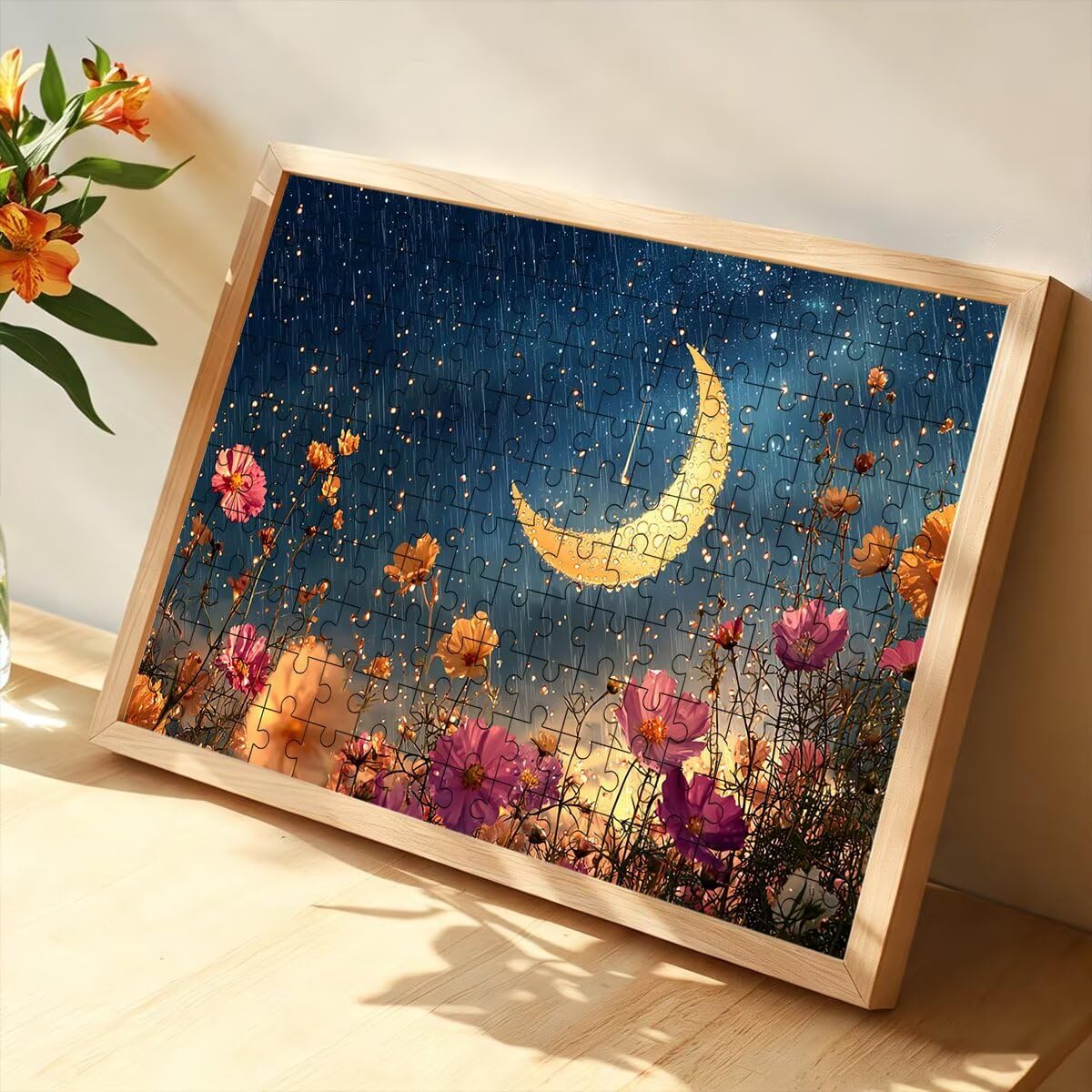 Puzzle 4000 Pezzi Luna, Puzzle Fiore, Puzzles in Legno, 141x87cm -1446