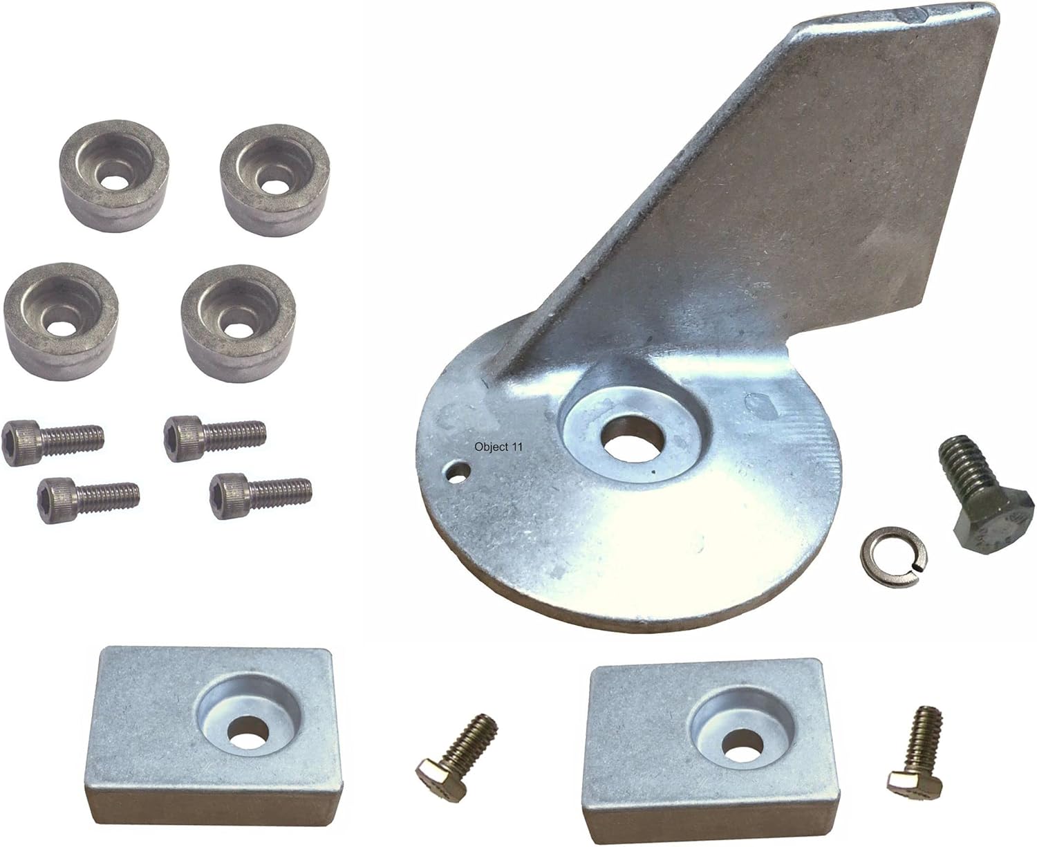 Zinc Anode Kit Fits Suzuki 40-50 HP Outboards Full Kit US Military Grade Zinc Anode Kit Replaces 55125-94400, 55321-87J00, 55320-95310, 95461