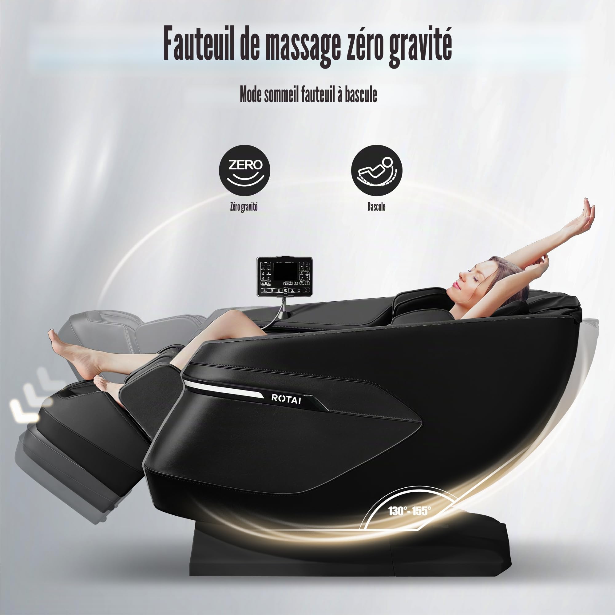 ROTAI Fauteuil de Massage 3D à gravité zéro pour la Maison Massage Complet du Corps