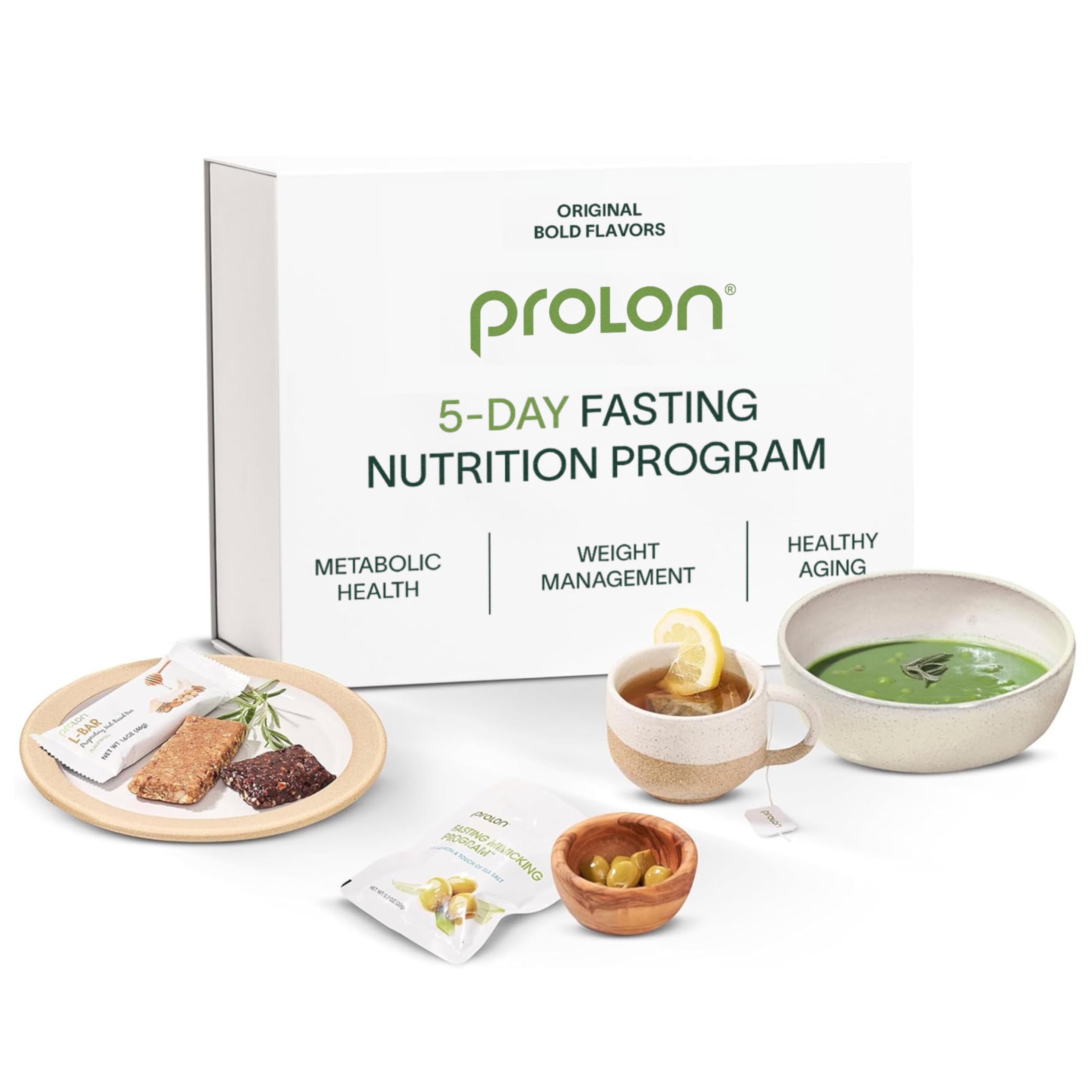 Prolon 5-Day Fasting Kit | Fast With Food | Supports Cellular Rejuvenation & Healthy Aging | Low-Calorie, Plant-Based Meals & Snacks | Developed to Not Break Your Fast (Bold Flavors)