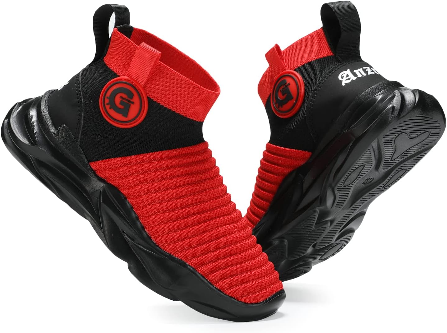 Casbeam Boys and Girls Breathable Lightweight Fashion Casual Sports Walking Shoes Running Sneakers High Top (Toddler/Little Kid Bib Kid) - Image 6