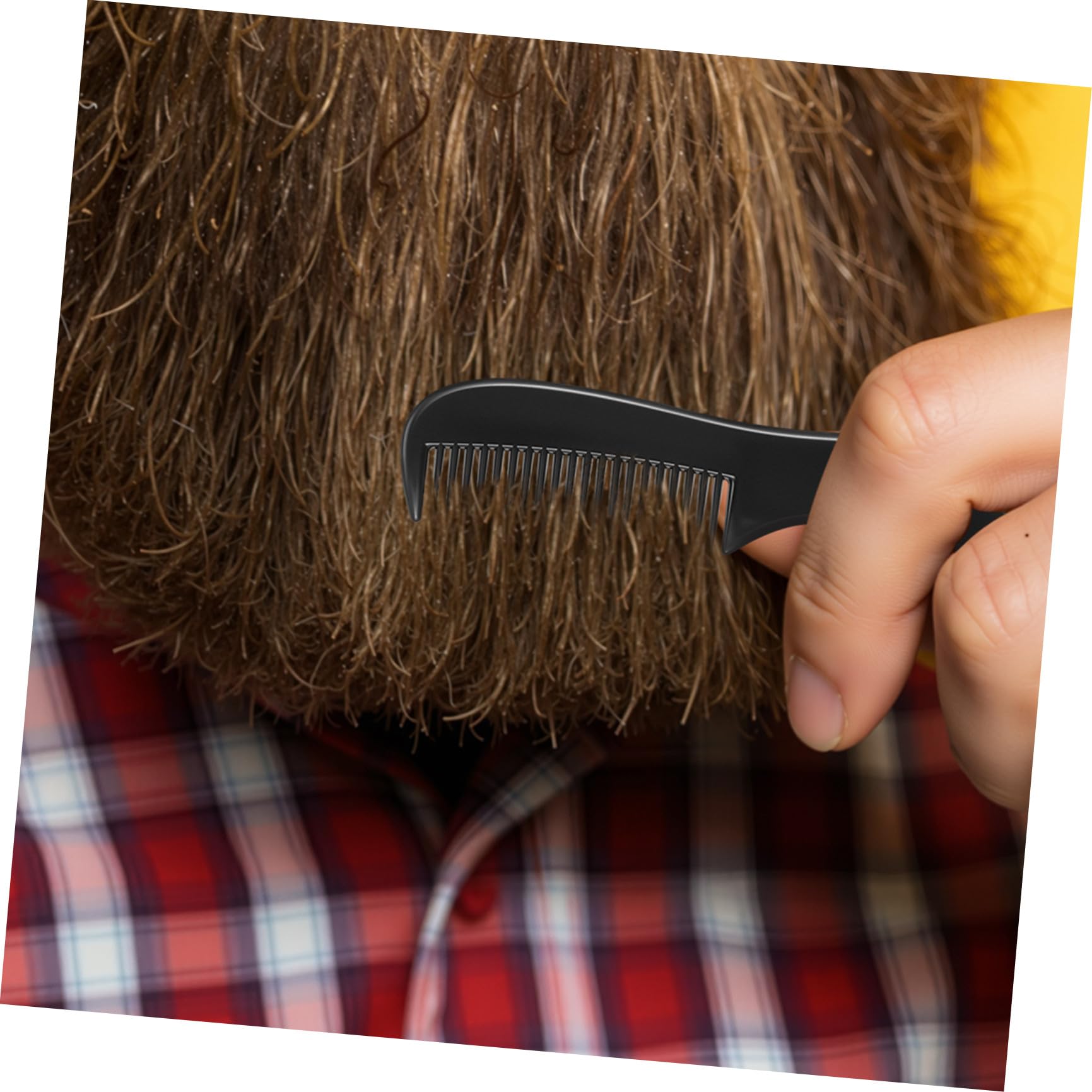 MAGICLULU 5 Set Di Pettini Da Viaggio Per Uomo Pettine Per Barba Baffi Strumento Per La Della Barba Denti Fini Impugnatura Comoda Sicuro Per Il Viso 10 Pezzi*5