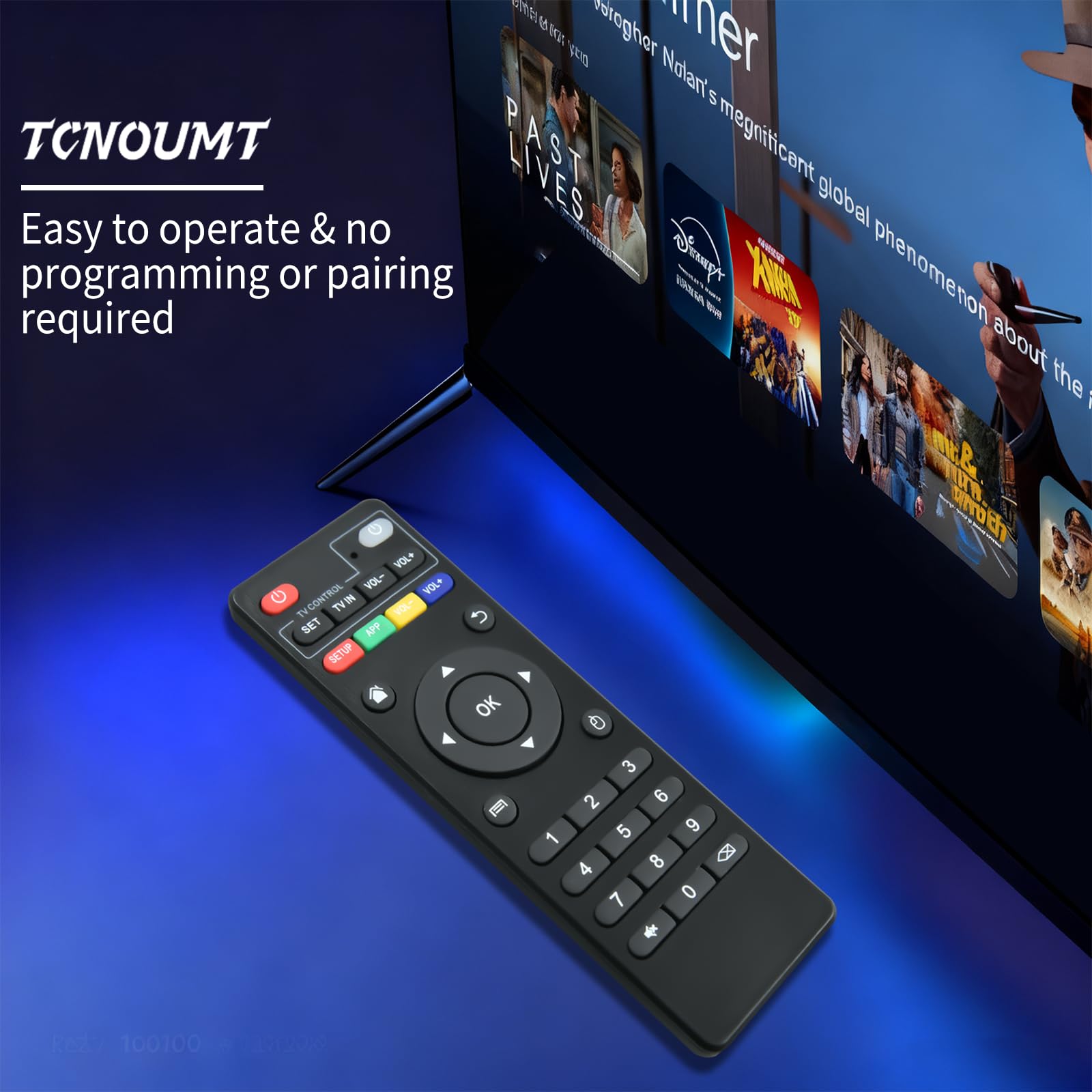 MXQ PRO 4K HDMI TV Multimedia Player Alternative Remote Control for USB Drive and MP4 Player, H.265 / HEVC H.264 / AVC MP4 MKV, MP3 Video, JPG Music, 4K HDML, Analog AV