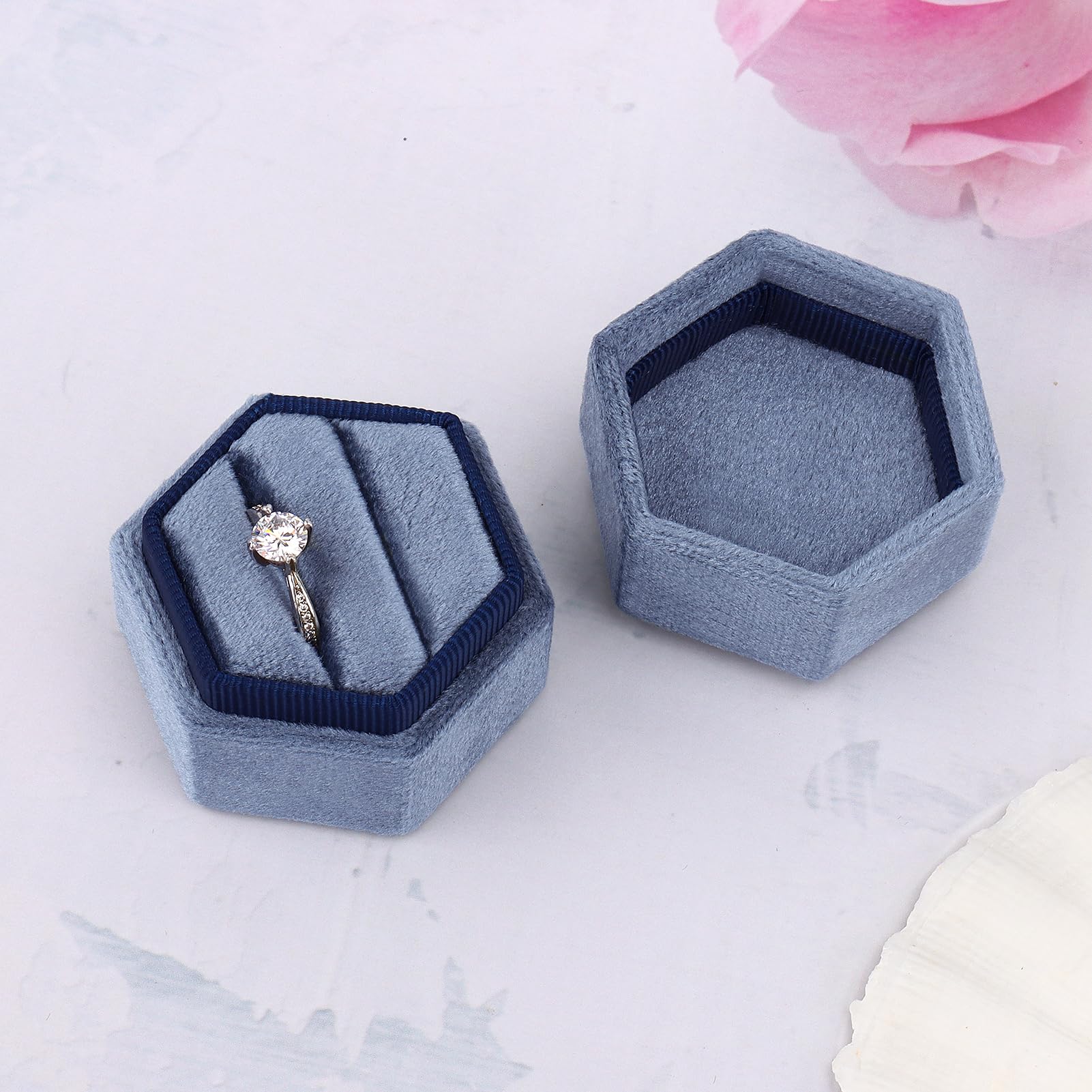 Petit Présentoir à Bagues Professionnel, Baguier En Bois Massif Marron