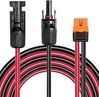Vista 10 de Cable solar a XT60i 10AWG - 2 piezas de panel solar de 3 pies a conector adaptador XT60i XT60i Cable de extensión para generador solar portátil