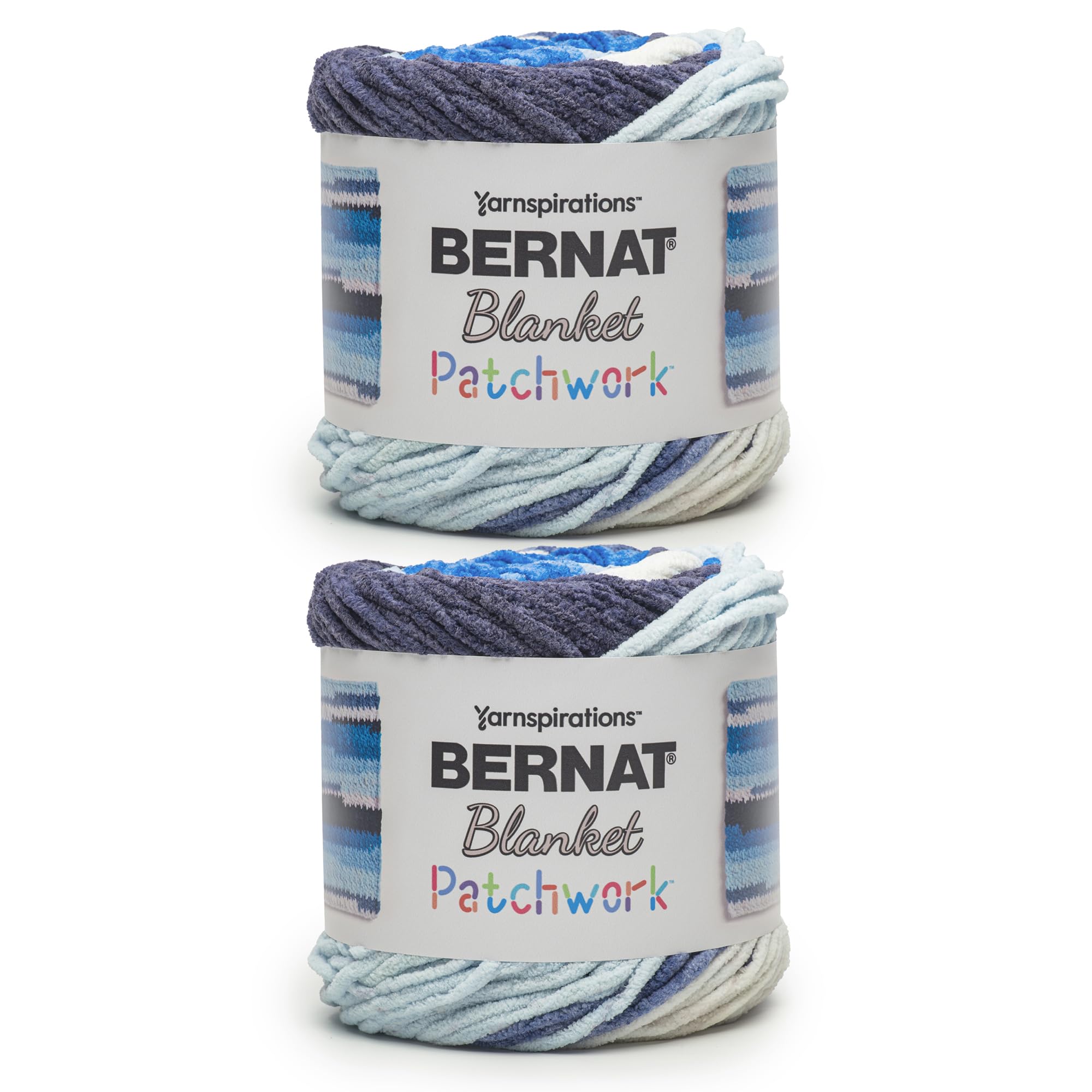 Bernat Blanket Twist - Filato ad alta marea, confezione da 2 pezzi da 300 g, in poliestere, 6 super voluminosi, 200 m, per maglia/uncinetto