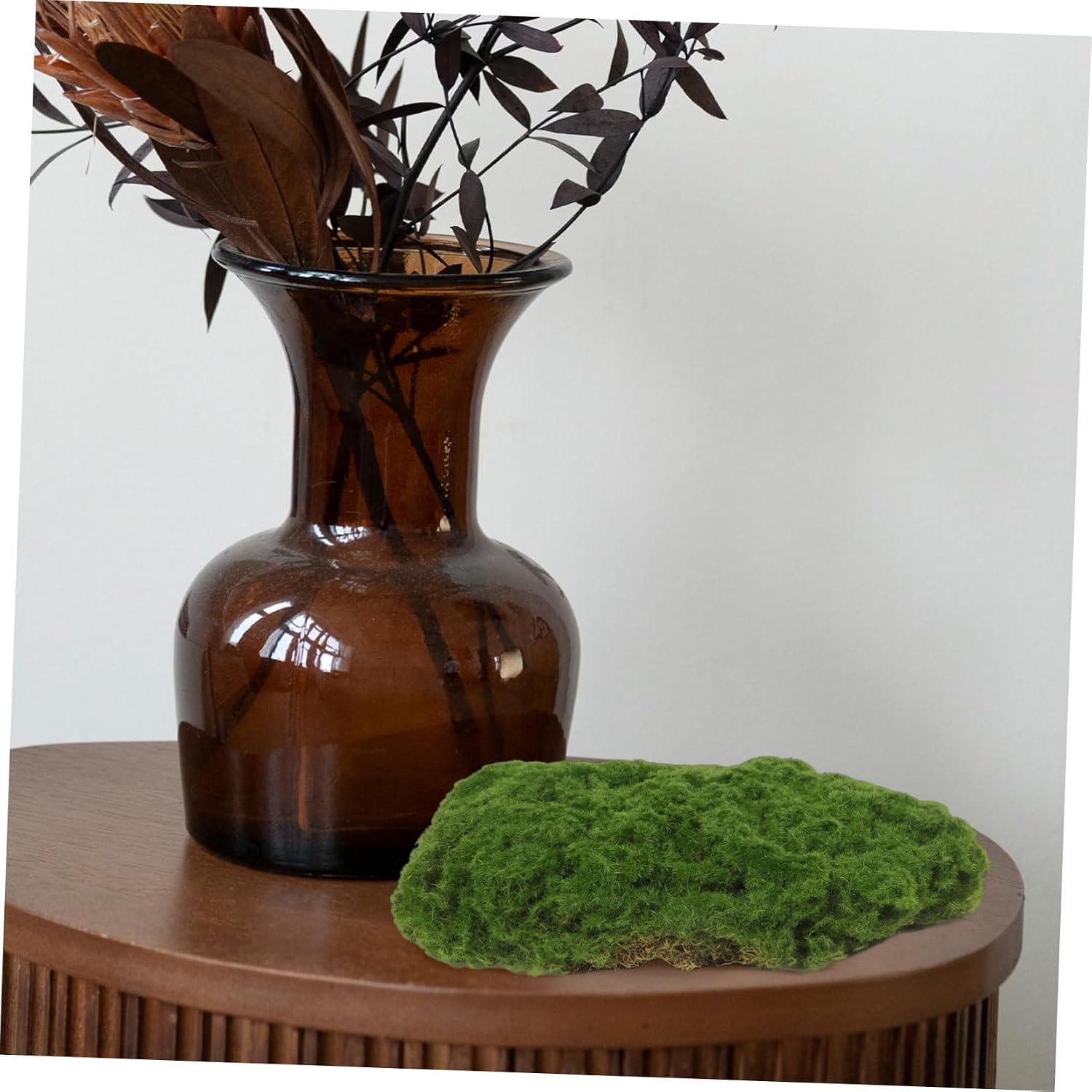 Luxshiny 4pcs Realistic Artificial Moss Stone for Wreaths Decorative Moss for Garden Decor Fake Grass for DIY Craft Stones Landscape Supplies