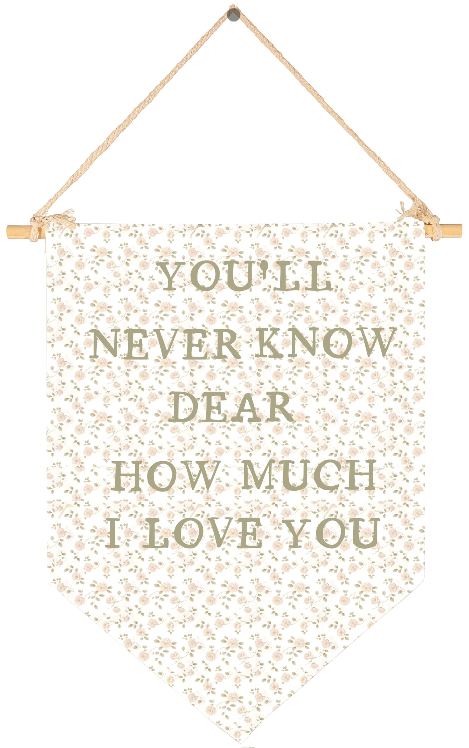 Nursery Playroom Reading Room Bedroom Door Above Crib Wall Decor Gifts for Boy Girl Kids-Baby,Shower Christmas Gift-Canvas Banner Pennant Prints Poster Flag Sign Wall Art-You'll Never Know Dear