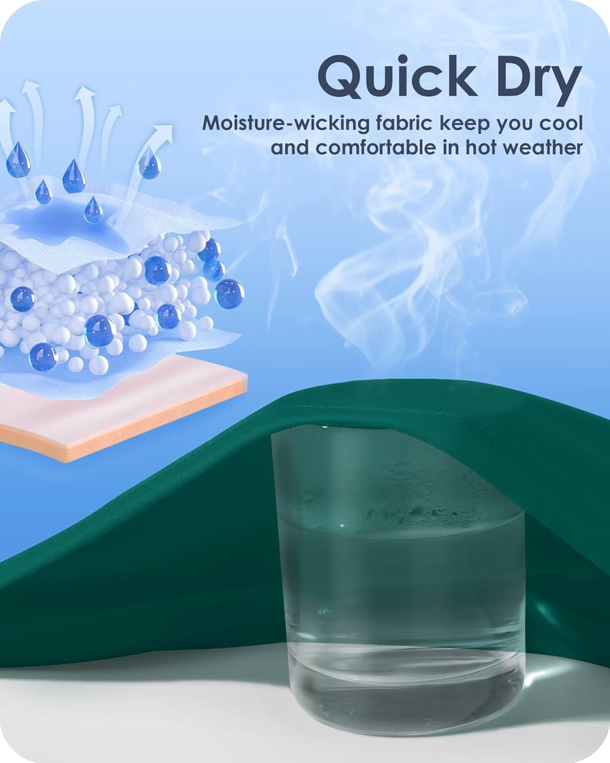 Boladeci Men's Swim Shirt Short Sleeve UPF 50+ Sun Protection SPF UV Moisture Wicking Lightweight Quick Dry Rash Guard - Image 5