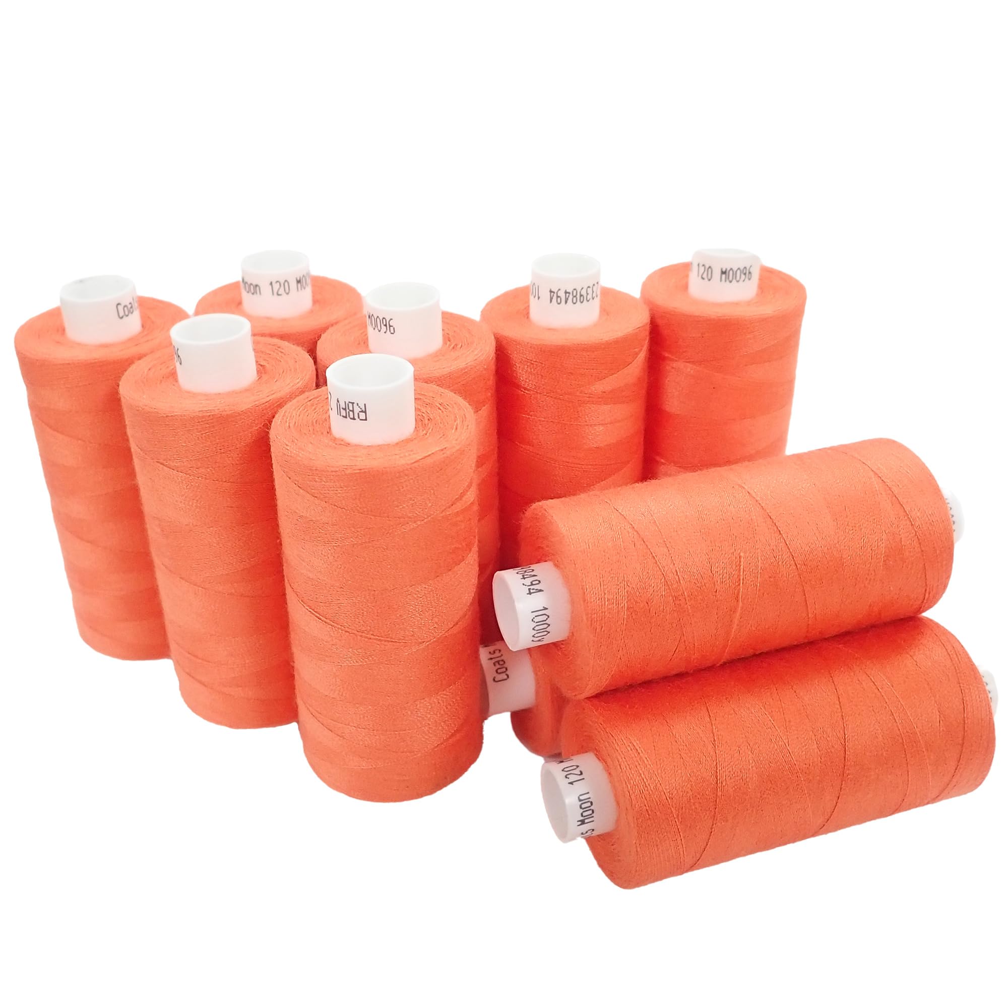 Moon Thread M009610 Orange Spun Polyester Sewing Thread - 1000M