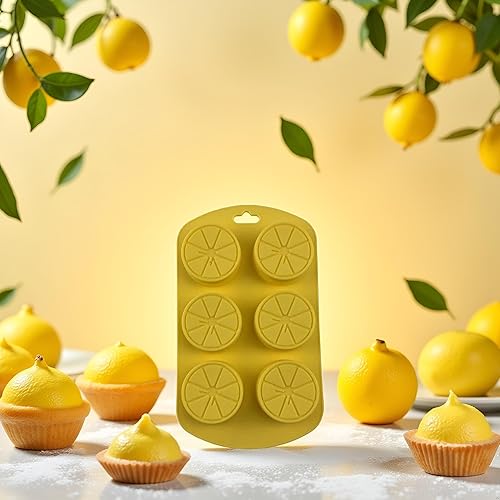Miniatura 3 de Moldes de silicona en forma de fruta, molde de fondant de limón 3D, molde de chocolate para hornear, galletas, azúcar, para pastel, magdalena,