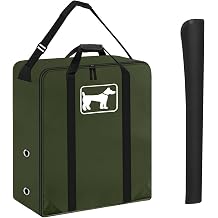 SIRUITON Dog Playpen Storage Bag Fits 32" H 8 Panels and 9 Stakes,Heavy Duty 600D Oxford Fabric Dog Fence Travel Bag Suitable for Foldable Exercise Pet Playpen with Reinforced Double Handles