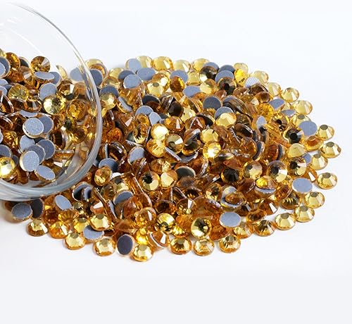 Vista 34 de 6000 diamantes de imitación termoadhesivos a granel, diamantes de imitación azules para ropa de manualidades, cristales termoadhesivos