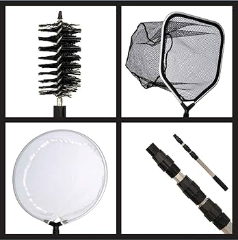 Koi Pond Net Extra Large Koi Pan Net Kit Includes 2 Net Heads And Telescopic Pole Fish Pond Net With Pole