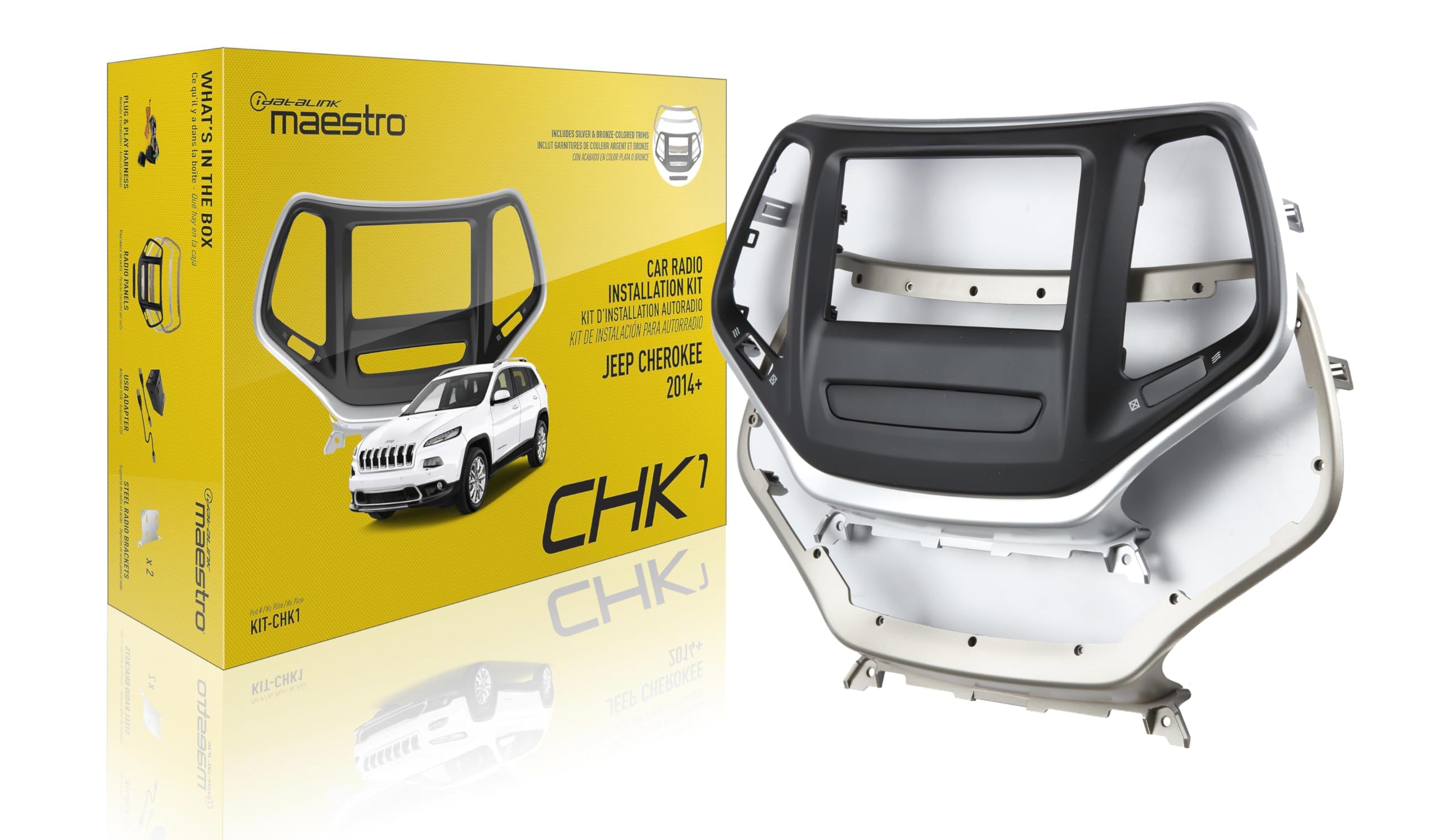 Kit Maestro CHK1 con salpicadero y arnés T para Jeep Cherokee 2014 8