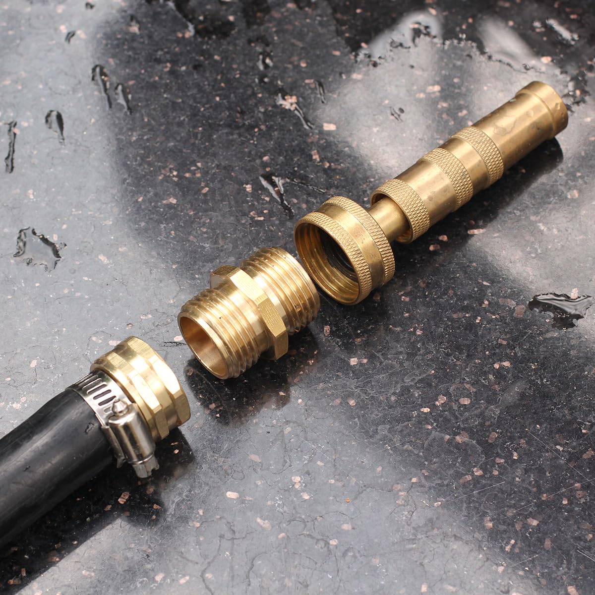 SIGURANTA Adattatore connettore per tubo da giardino, 1,9 cm GHT, doppi connettori maschio a maschio, femmina a femmina, (confezione da 5 + 5)