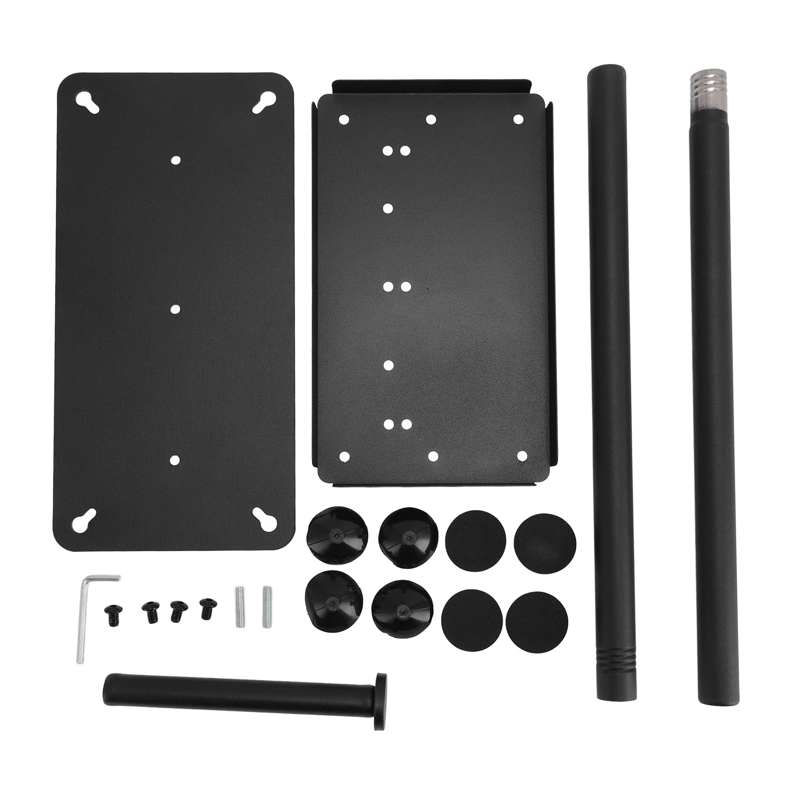 Supporto Porta Carta Igienica, Porta Carta Igienica Nero in Acciaio Inossidabile con Piedini in Silicone, Compatibile con Rotoli di Tutte Le Dimensioni