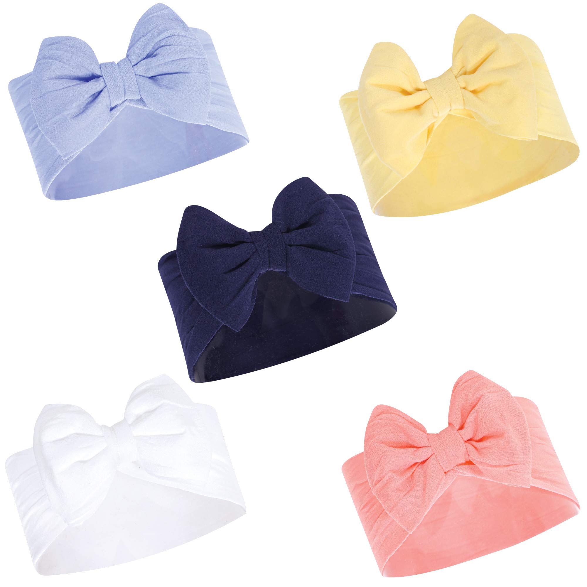 Hudson Baby Cotton and Synthetic Headbands, Size 0-24 Months