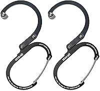 Vista 26 de GEAR AID HEROCLIP 360° Swivel Carabiner Gear Clip and Hook (Medium) for Camping, Backpack, Suitcases and Garage Organization