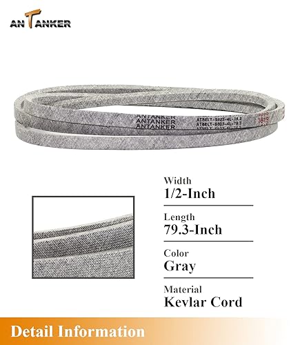 Miniatura 3 de Antanker Correa de transmisión 754-04207 954-04207 Sustituye a MTD Cub Cadet LTX1042 LGT1050 LGTX1050 LTX1045 LTX1046 SLTX1050 Troy-Bilt TB2450
