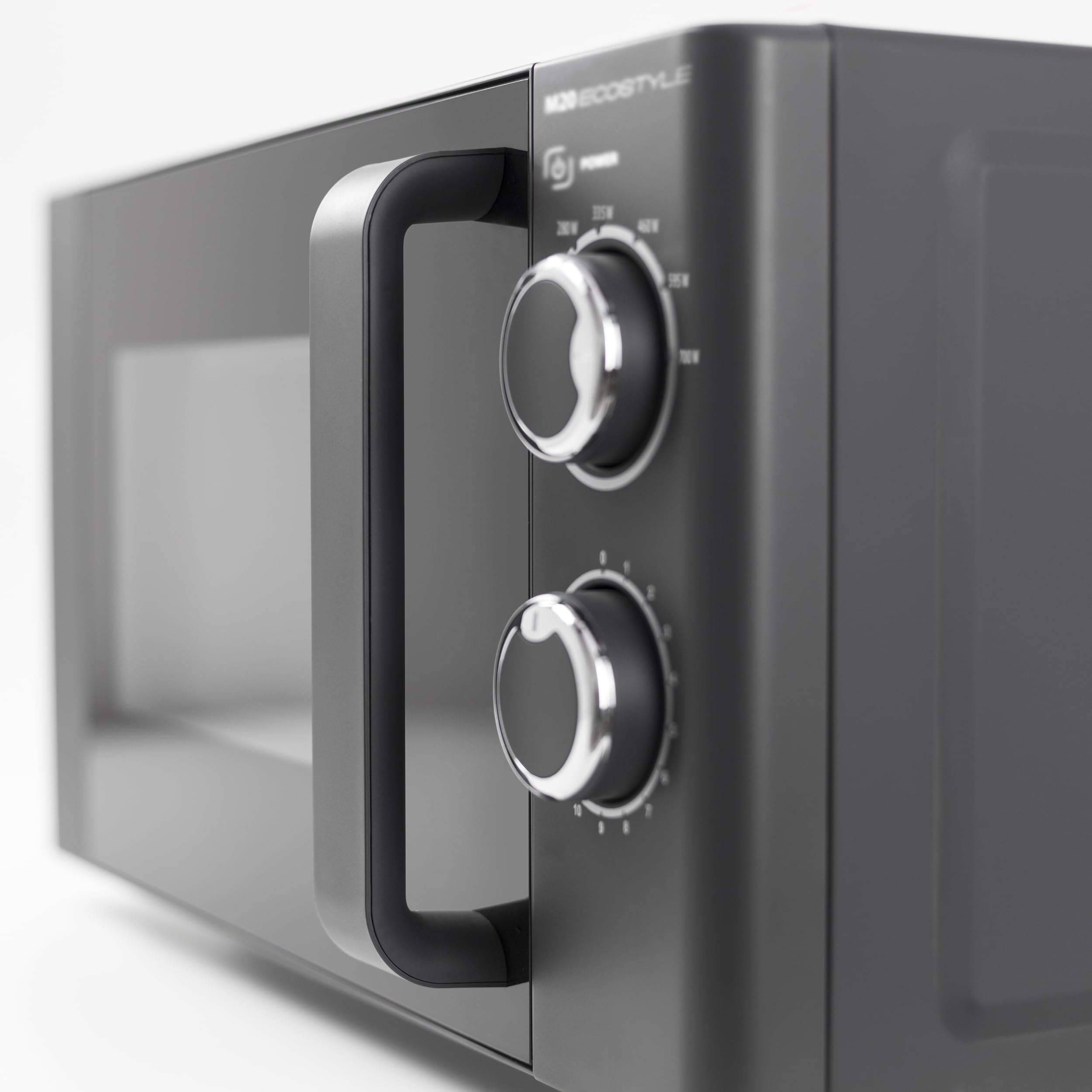 CASO | M20 Ecostyle kuchenka mikrofalowa | łatwa obsługa, pojemność 20 l, moc 700 W, talerz obrotowy Ø 24,5 cm, antracyt