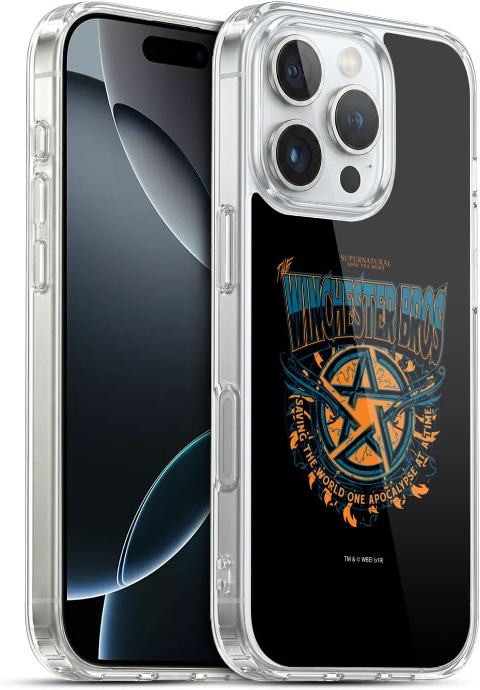 Head Case Designs Officially Licensed Supernatural Sam, Dean & Castiel Graphic Gel Case [Military Grade Protection] Compatible with Apple iPhone 17 Air and Compatible with MagSafe