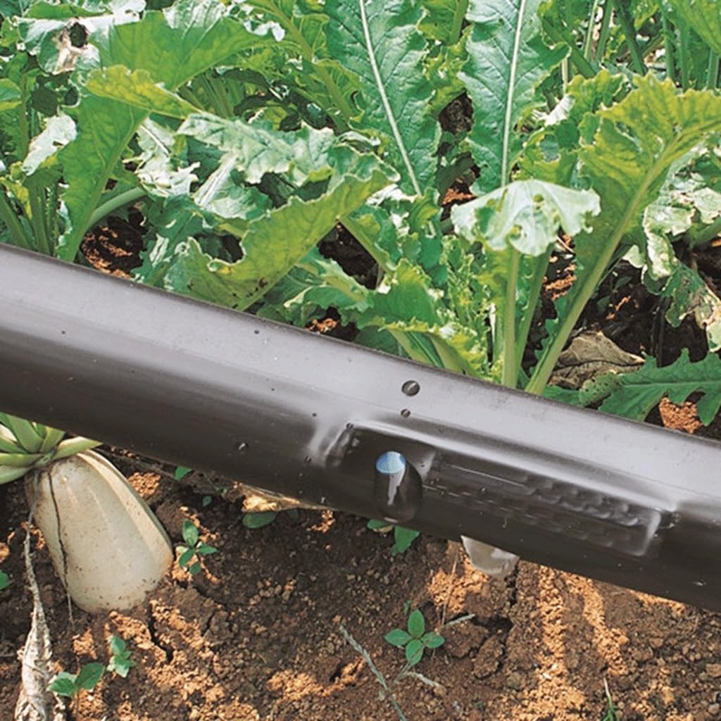 Conduite d'irrigation goutte-à-goutte, Tube d'irrigation goutte à en polyéthylène flexible avec émetteurs, plusieurs longueurs, 5 50 m(Space 400mm,10meters (32.8ft))
