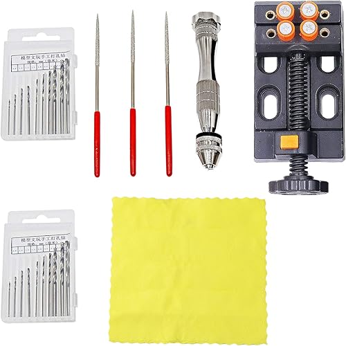 Prensas de banco Abrazadera de banco Brocas de giro de mano Pin Vice Tallado Abrazadera para manualidades DIY carpintería