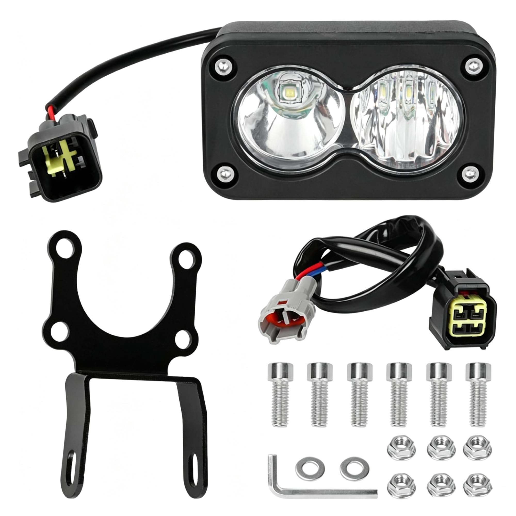 LED Fendinebbia Faro Principale 20 W Per SurRon Faro Moto | Faro Principale Spot Flood Per Kit Combinato 6000-6500K Per Luce Per Ape Per Segway