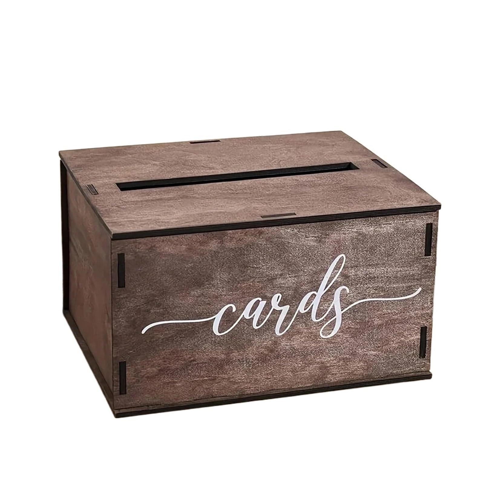 YXINAER Wedding Card Box Wooden Wedding Card Box And Money Reception Decorations Graduation Ceremony