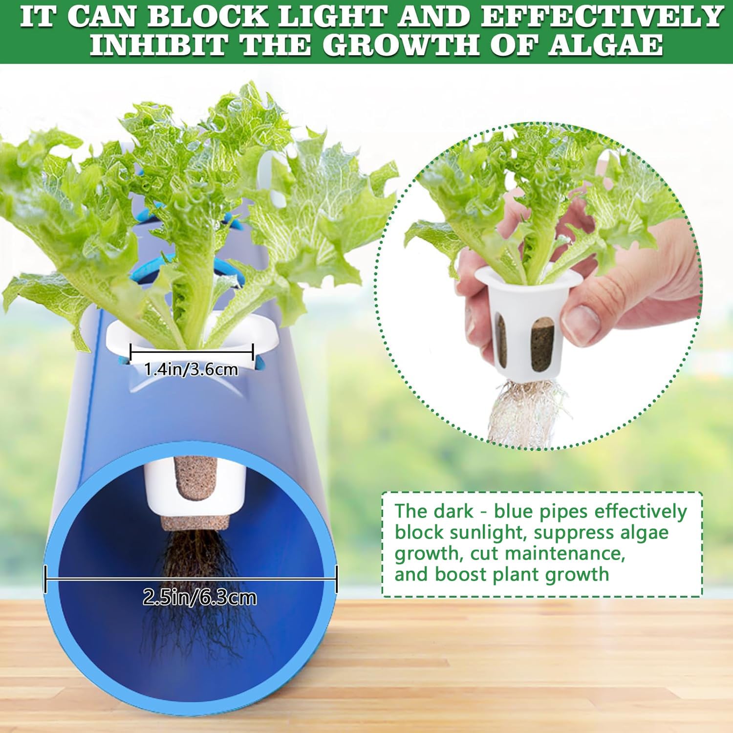 Bomba Agua LED Crecimiento Kit Cultivo Hidropónico Interior Dual | Sistema  Plantación Verduras Hierbas | Bomba Agua LED Sistema Hidropónico Doble Bomba, image size:1500x1500