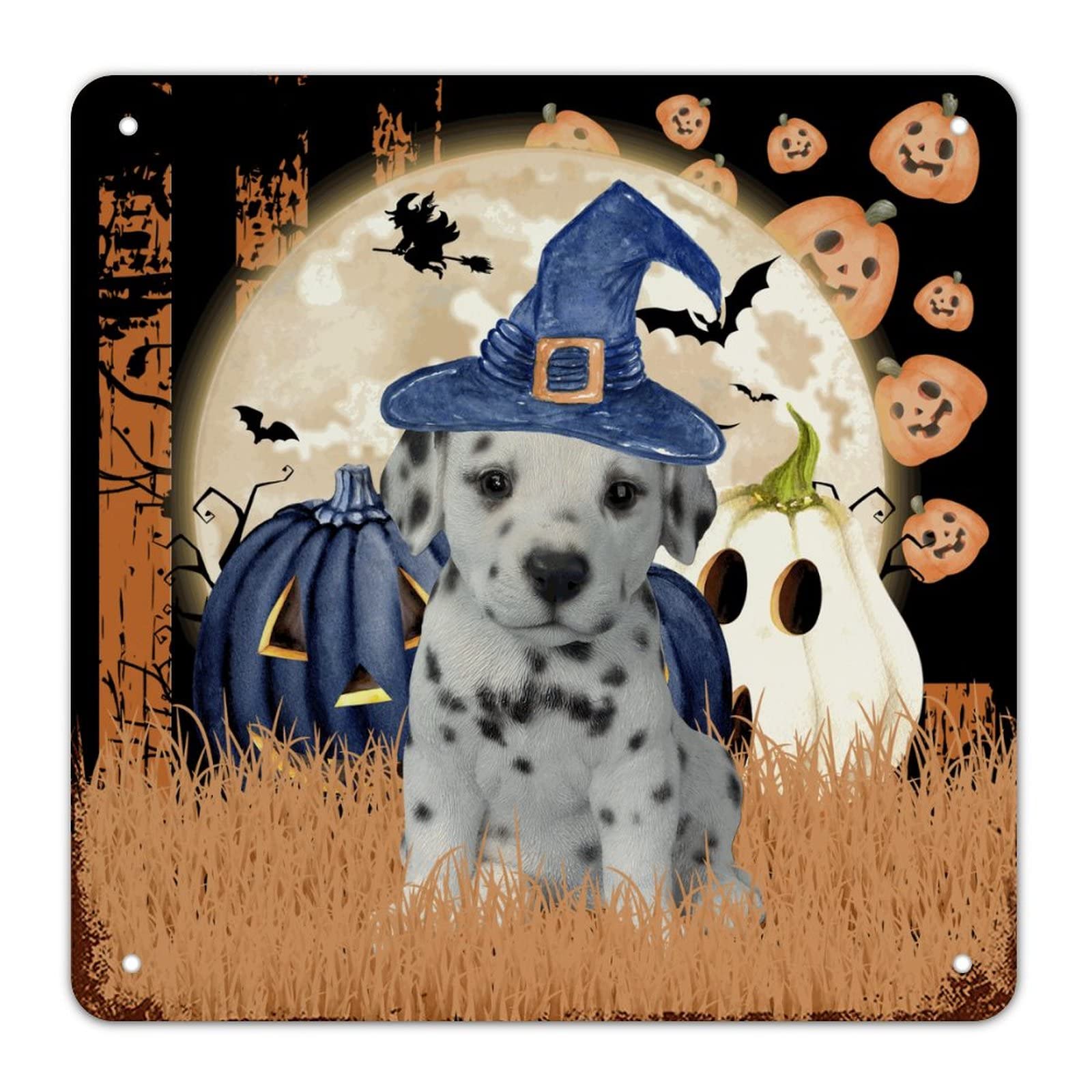 Lanterne citrouille en panneau de métal pour une décoration d'Halloween rustique