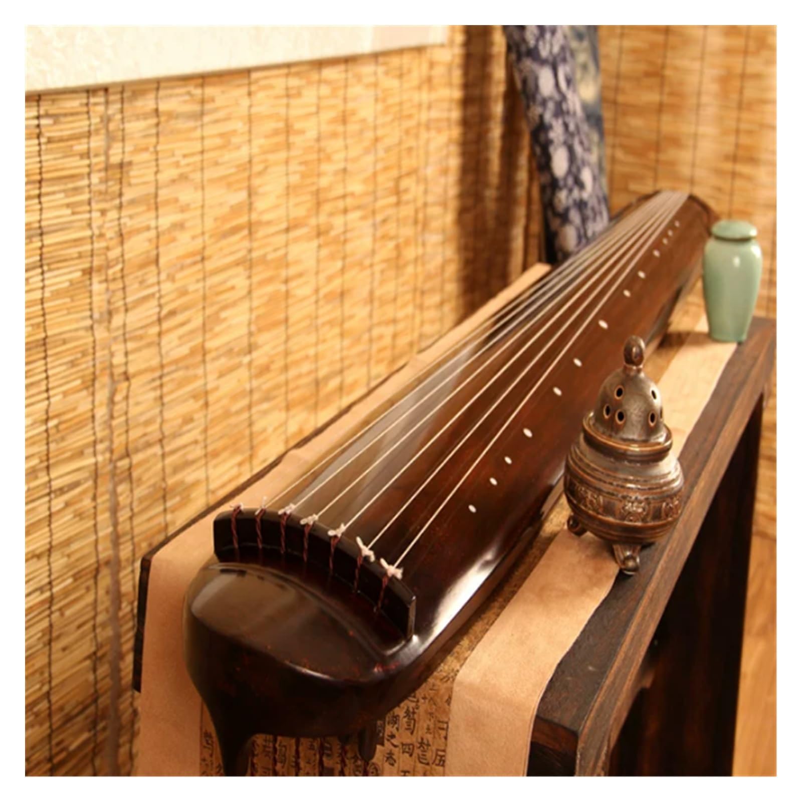 Profesjonalny Instrument Strunowy Guqin Guqin Cytra Siedmiostrunowa Instrument Muzyczny Dla Początkujących I Dorosłych