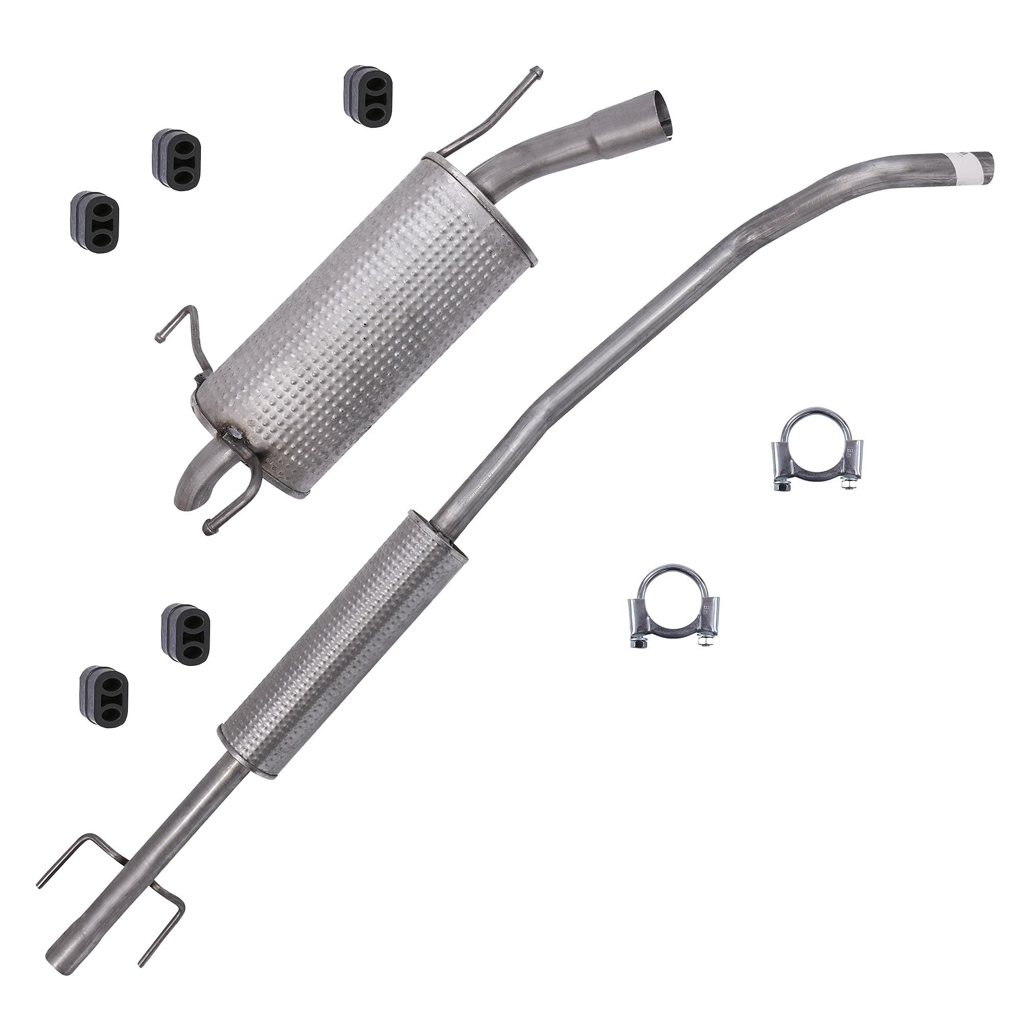 Kit Silencieux Complet Pour OPEL ZAFIRA A (T98) - 1 Silencieux Central, 1 Silencieux Arrière, Collier, Joints - BESTPRICE