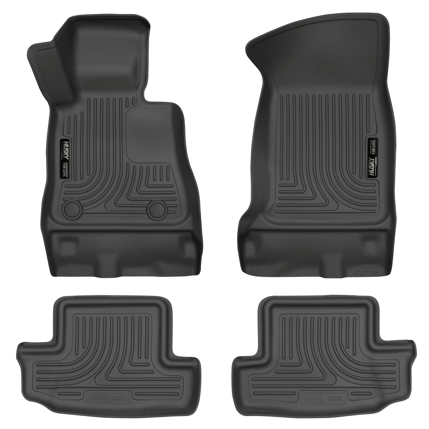 Husky Liners Weatherbeater Floor Mats Fits 2016-2024 Chevrolet Camaro Convertible Coupe Front 2nd Row 4-pc Black - 99121