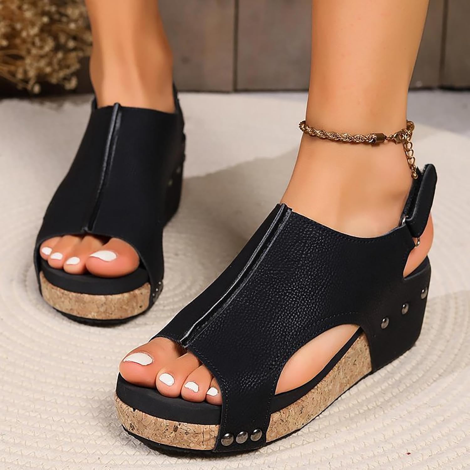 Buckle Wedge Black Wedges Wide Width Torrid Crisscross Mini Wedges