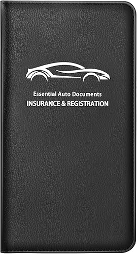 Soporte para tarjetas de seguro y registro de automóvil  para todos los autos BMW Ford Tesla Cadillac  Tarjetas de tienda, licencia de