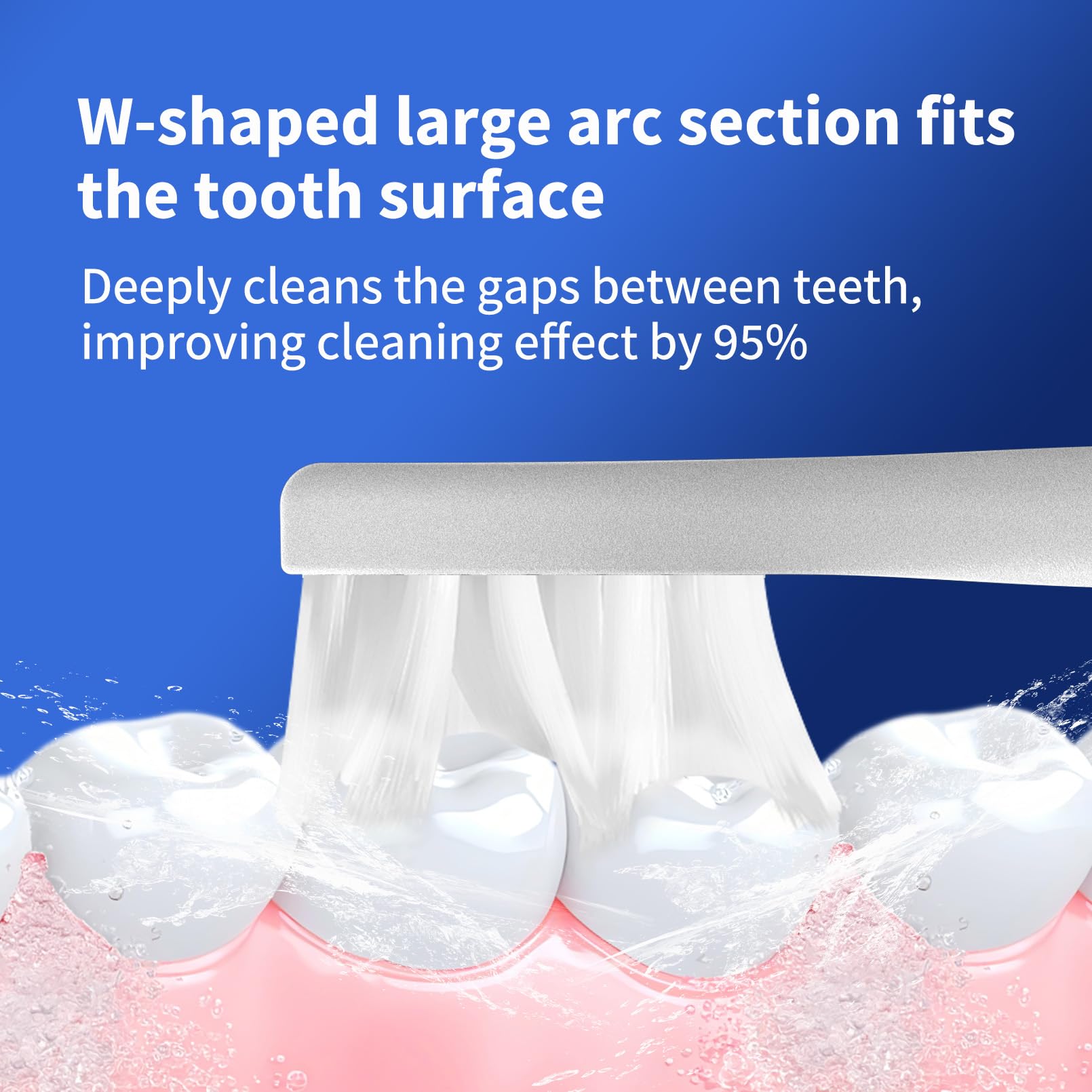 Paquete de 10 cabezales de repuesto para cepillo de dientes eléctrico Suri, color blanco | Compatible con cepillos de dientes eléctricos sónicos SURI; incluye 10 cabezales de cepillo de dientes de repuesto verdes.