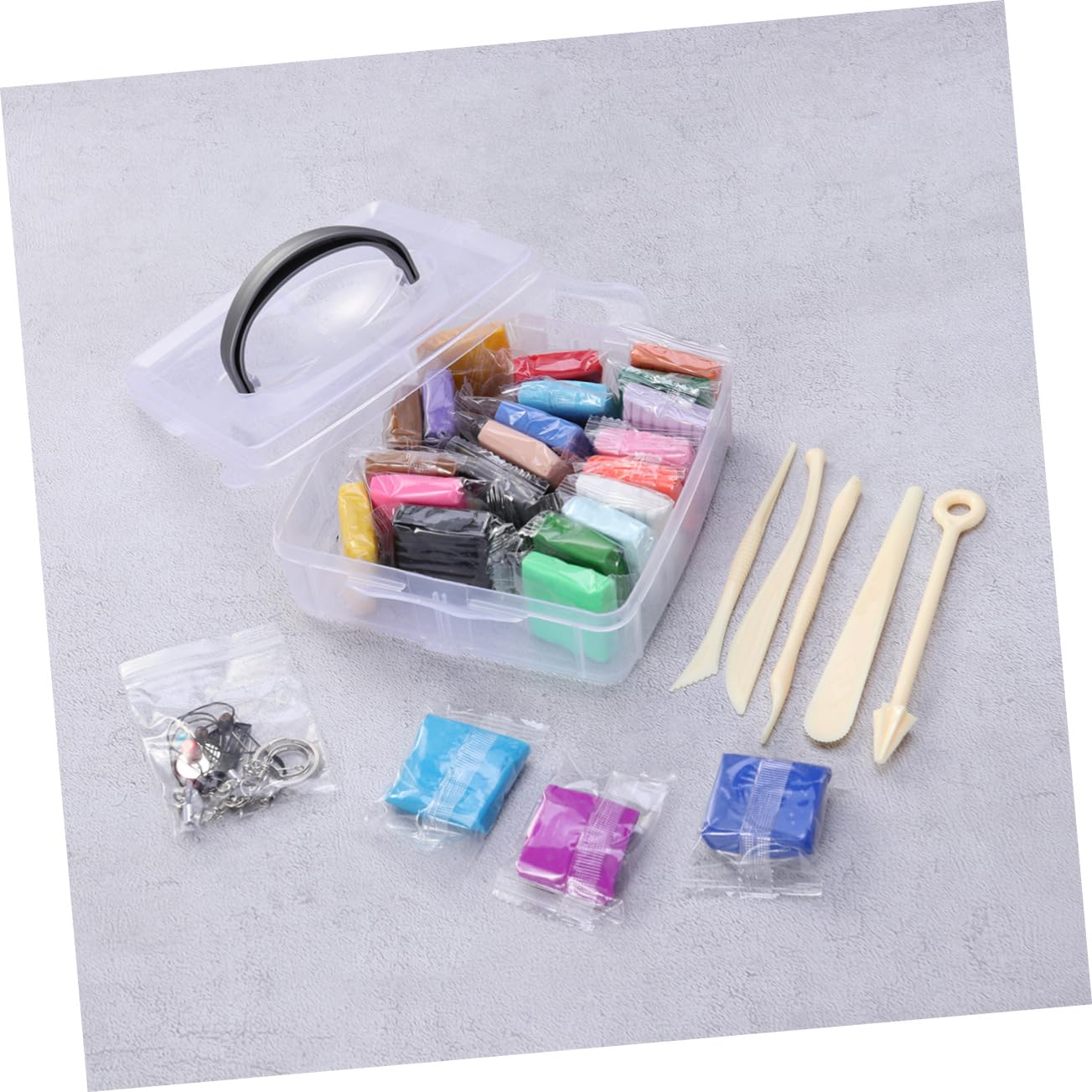 Kit de Pâte Polymère Créative 24 Couleurs pour Garçon et Filles