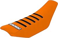 Vista 5 de Enjoy Mfg Funda de asiento compatible con KTM SX50 SX 50 2009-2015 - All Black/Black Ribs #90