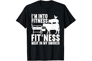 Funny BBQ Meat Smoking Art, Barbeque Griller T-Shirt