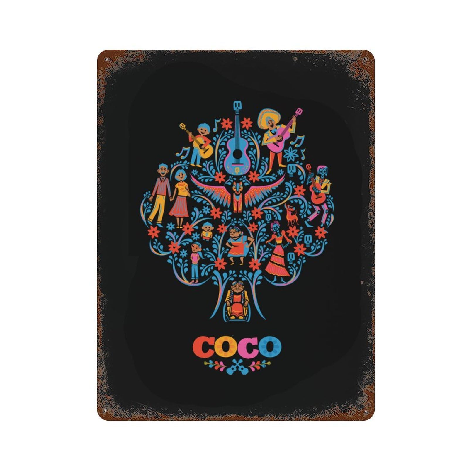 Amazon.co.jp: ブリキ看板 ココ・ミゲル・エル・マリアチ リメンバー