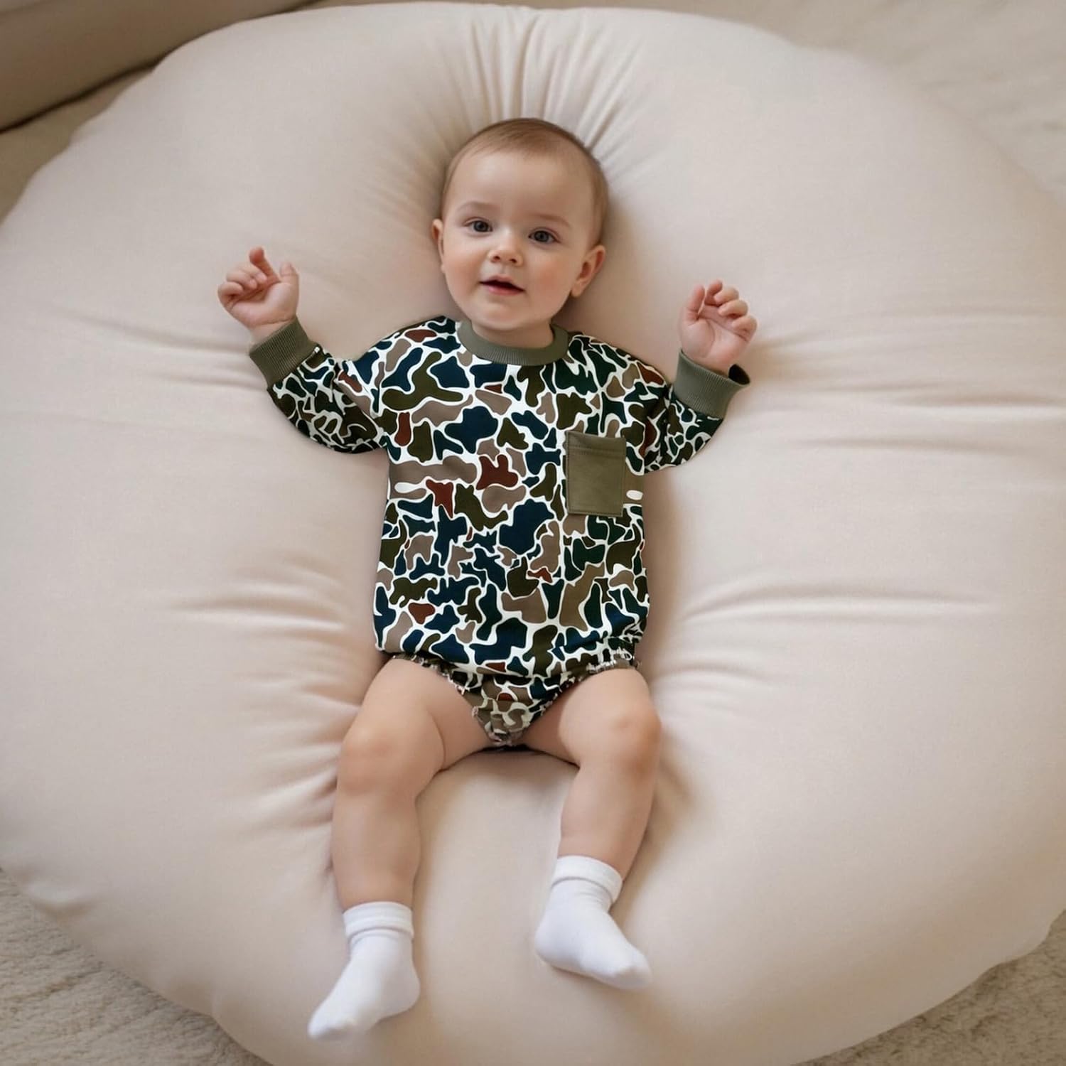 Newborn Baby Boy Western Outfit Mallard Duck Bodysuit Country Farm Cowboy Romper Hunting Clothes - Image 2