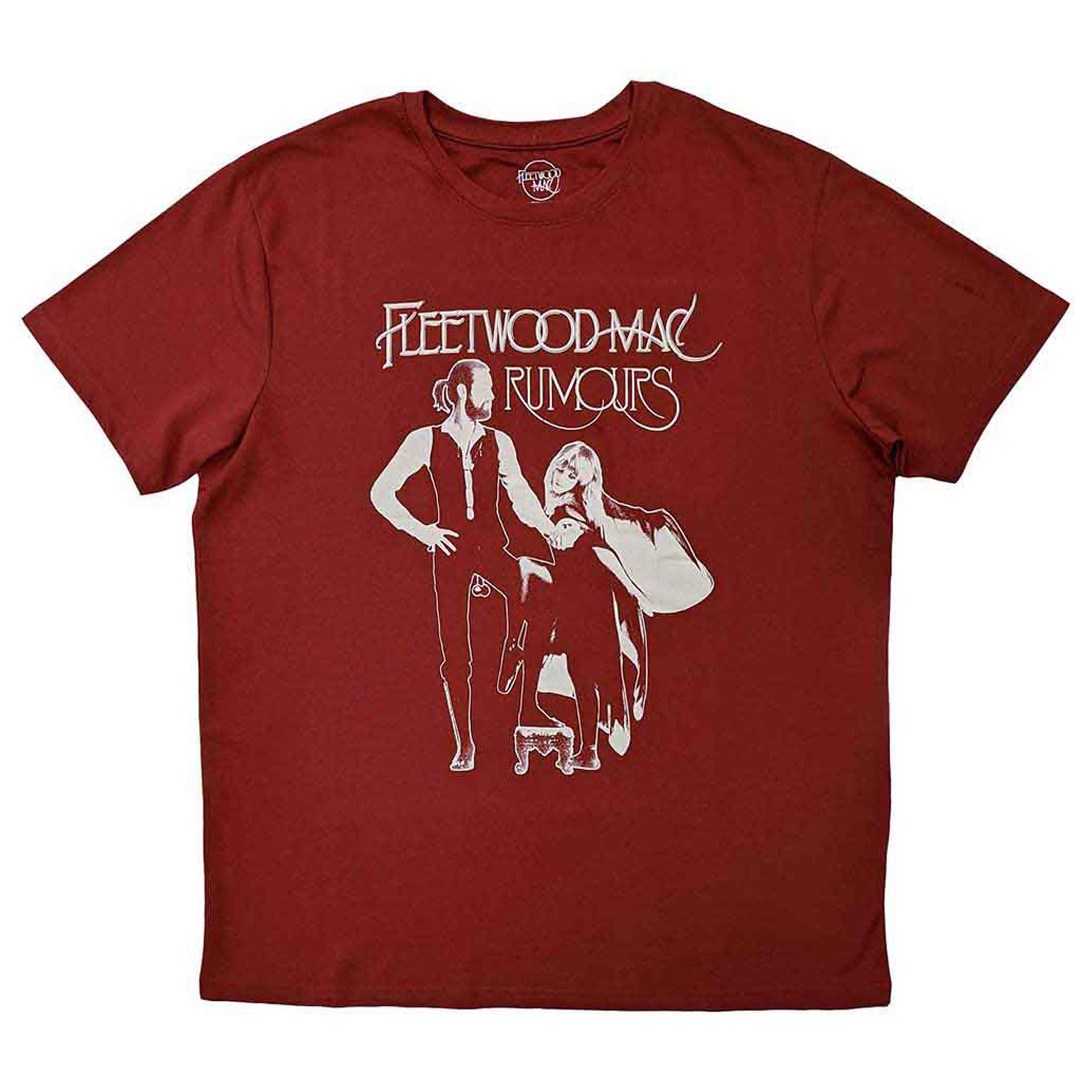 Fleetwood Mac T Shirt Rumours Band Logo Official Unisex Red M