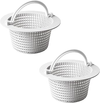 Above Ground Pool Skimmer Basket for Hayward SP1091WM and 513330 Skimmer Basket,Above Ground Skimmer Basket Thru-wall Skimmer,with Handles,2 Pack