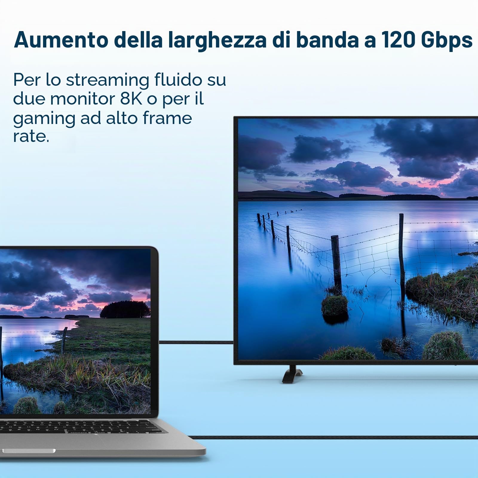 MMOBIEL 80Gbps per il Cavo Thunderbolt 5 Cavo Intrecciato da USB-C a USB-C Video 1m - Aumento della Larghezza di Banda 120Gbps, Ricarica 240W per iPhone 17/16/15, Thunderbolt 5/4/3, USB4 – Nero