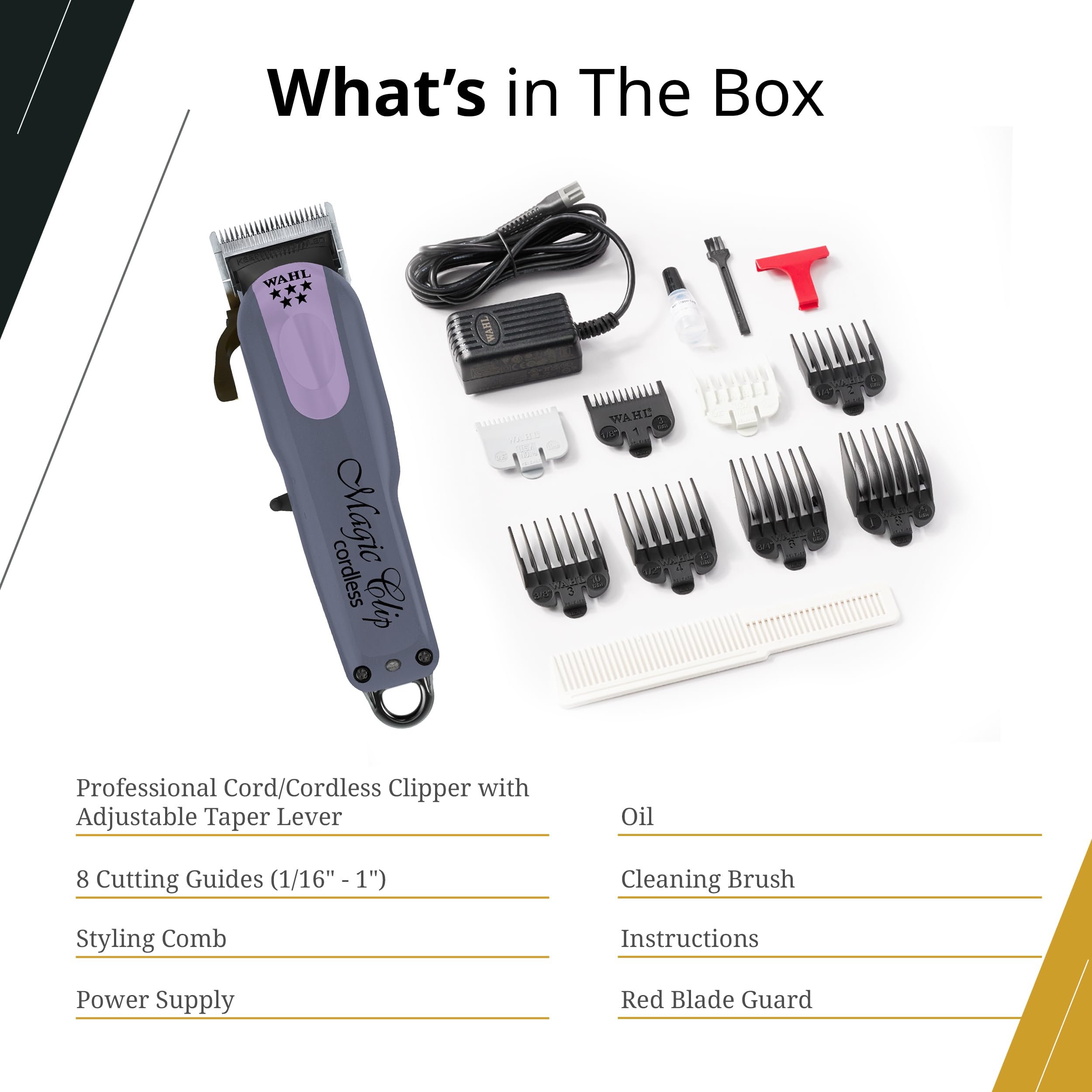 Wahl Professional 5 Star Series Magic Clip Cordless Hair Clipper