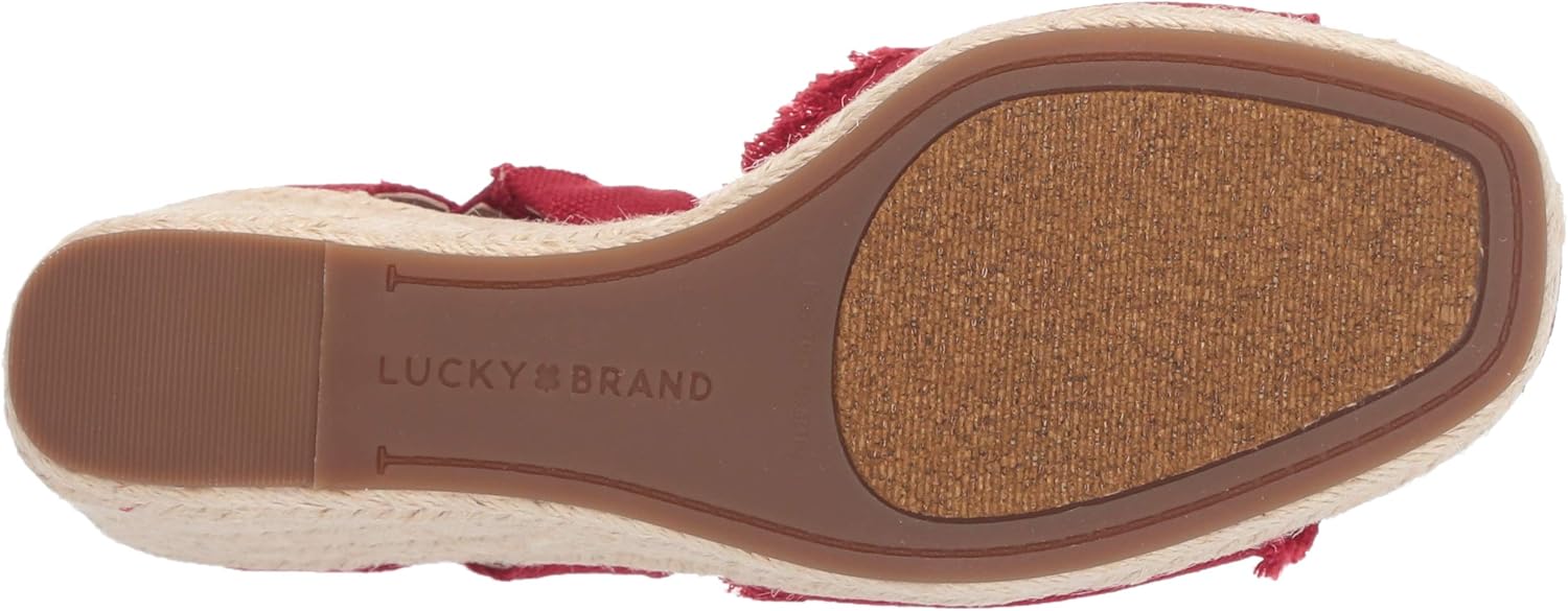 Sandalia de cuña Lucky Brand Mindra para mujer con forma de alpargata