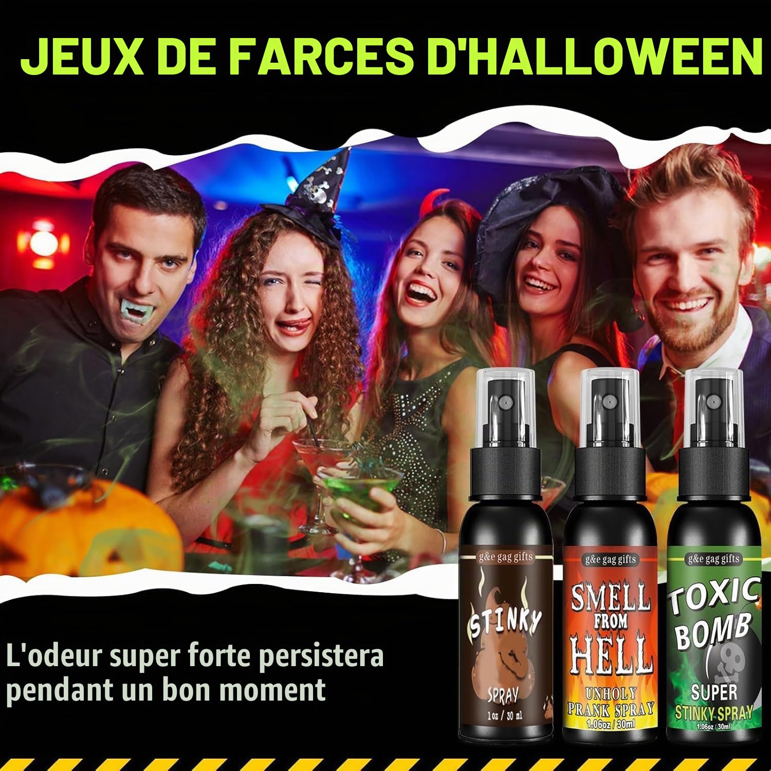 Aotuman Spray Puant 30ml – Farceur, Odeur Nauséabonde, Non Toxique, Pour Poisson D’avril, Adultes Et Enfants