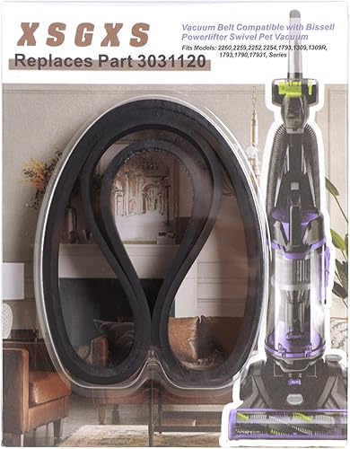 XSGXS - Correas de repuesto para aspiradora giratoria Bissell Powerlifter para mascotas, compatible con modelos 2260, 2259, 2920, 2252, 2254, 1793,